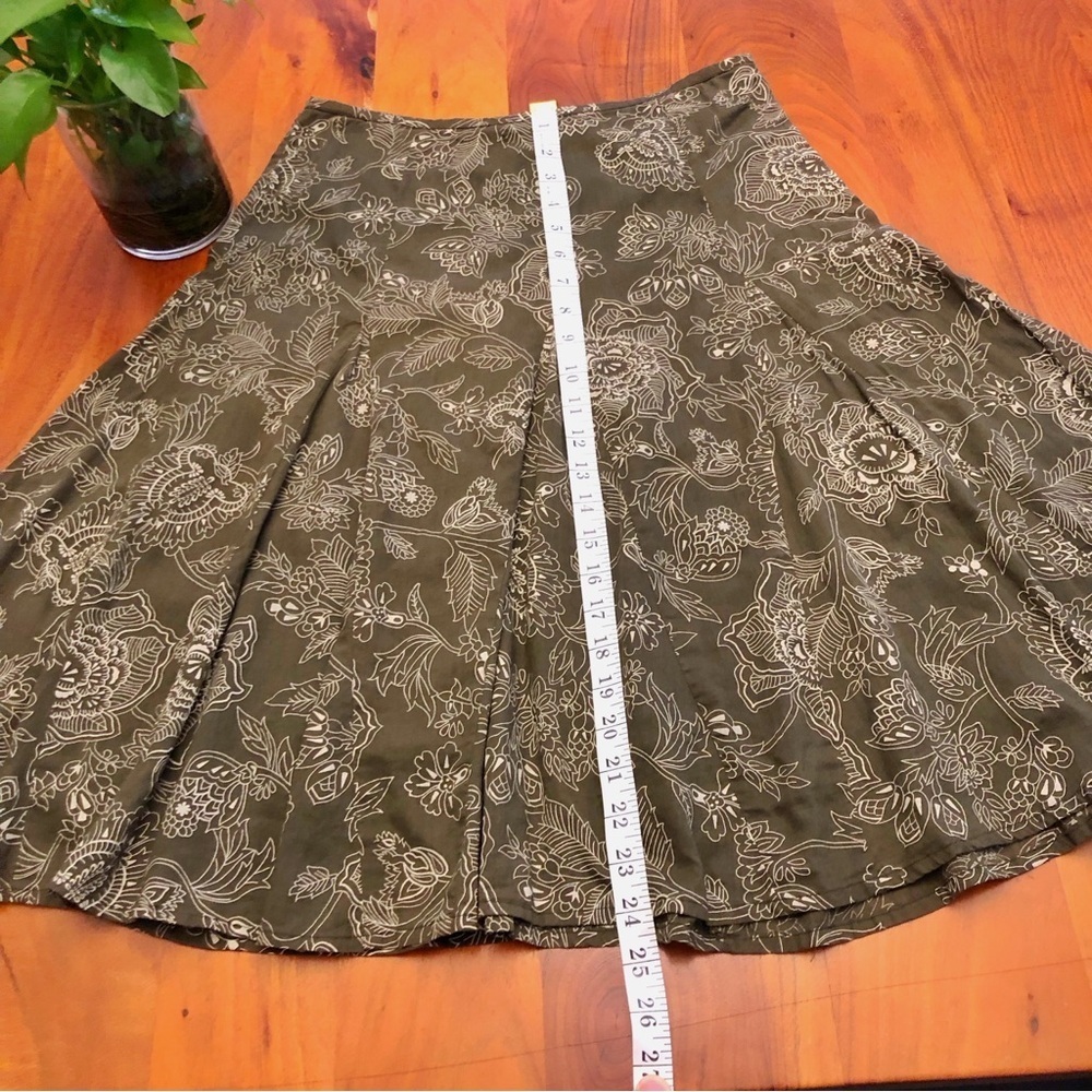 Reitmans Boho Floral Pattern Cottagecore Festival Summer A Line Midi Skirt - Picture 13 of 15